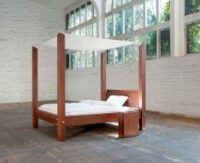 wissmann raumobjekte Himmelbett Holz Hersteller Brand Design