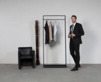 wissmann design standgarderobe garderobenständer mit kleiderbügeln art589