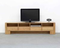 wissmann-119-1-Sideboard Lowboard Holz TV Fernseher mit Schubladen und offenen Fächern